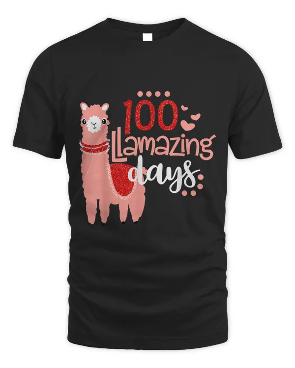 100 Llamazing Days Llama 100th Day of School Teacher Kids 44