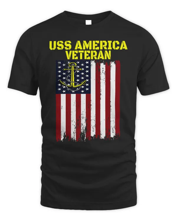 Aircraft Carrier USS America CV-66 CVA-66 Veteran's Day Premium T-Shirt