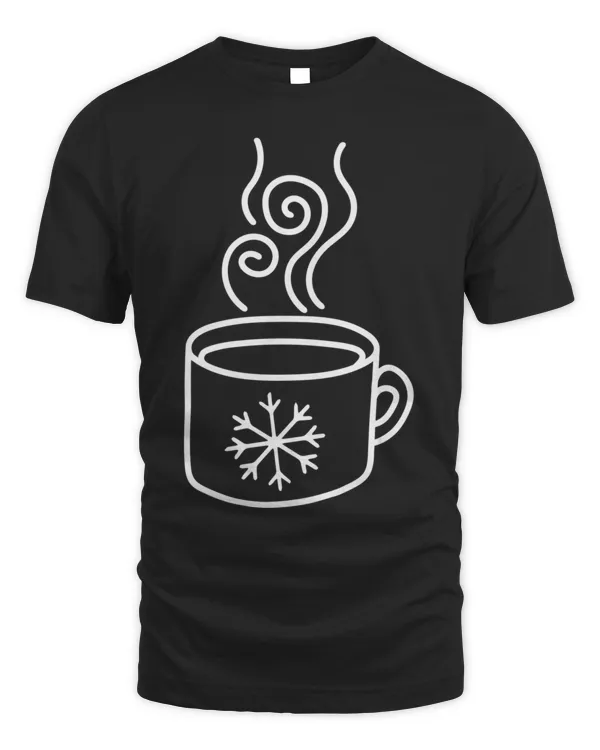 White Mug Of Winter Coffee  Funny Gift For Winter Coffee Lovers T-Shirt