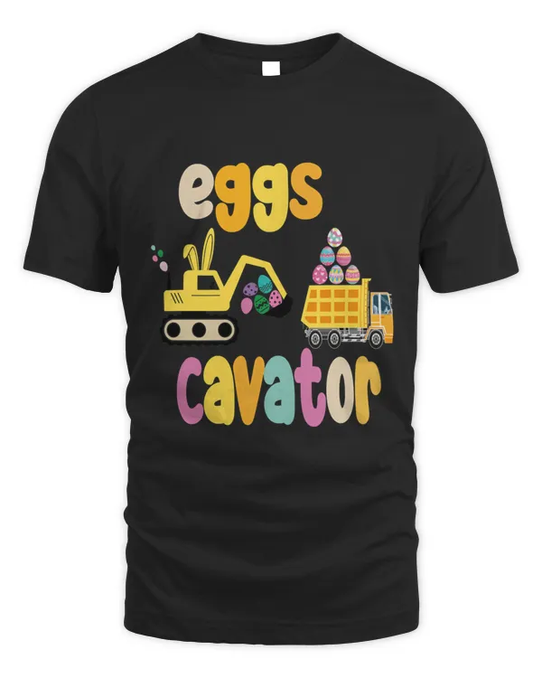 Excavator Easter Kids EggsFPB2y Kids Funny Hunting EggsCavator Cool3465 T-Shirt