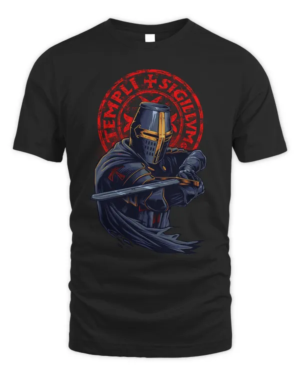 Knights Templar T Shirt - Templar Seals and Knights - Knights Templar Store