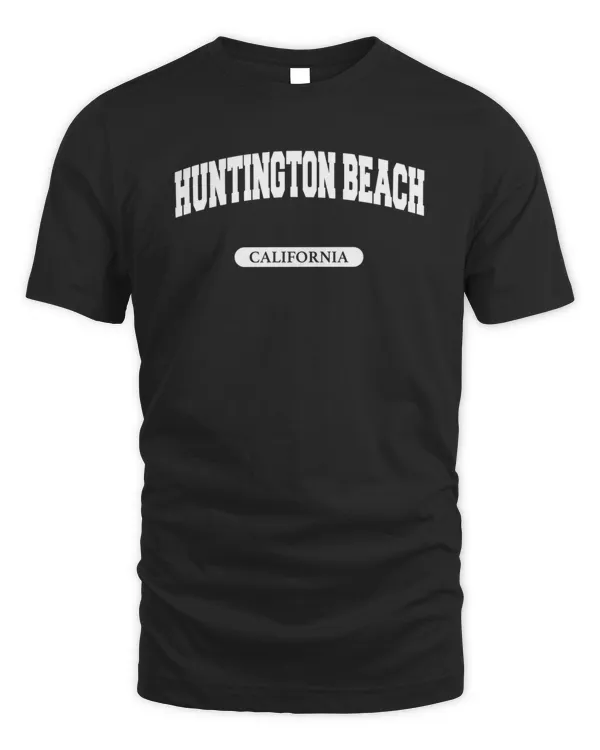Huntington Beach California US Sunset Retro Vintage Design Graphic Sarcasm Tropical T-Shirt