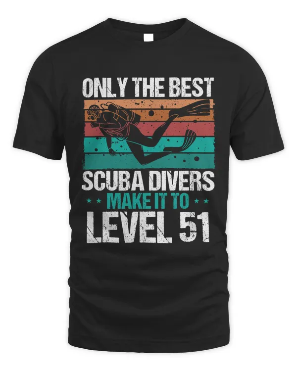 51 Scuba Diving Level 51 Year Diver Snorkeling12953 T-Shirt