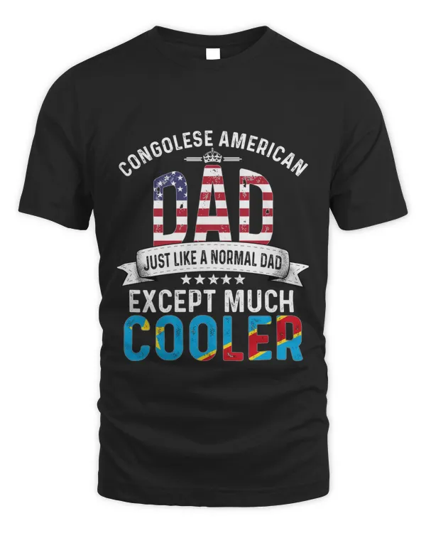 Congolese American Dad Papa Congo Flag T-Shirt