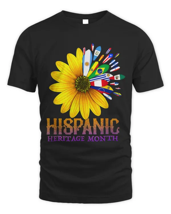 Hispanic Heritage Month National Latino Pretty Flower Flags