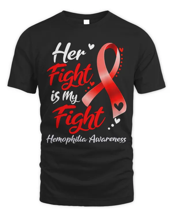 Her Fight Is My Fight Hemophilia Awareness Ribbon