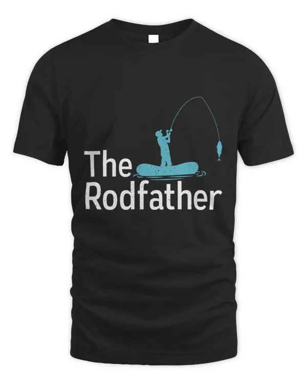 The Rodfather Funny Fishing Fisherman Dad T-Shirt
