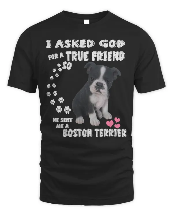Dog Boston Terrier Gifts American Gentleman Cute Boston Terrier puppy pet paw