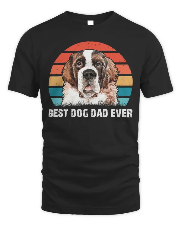 Dog Saint Bernard Best Dog Dad EverFathers DayIdeasProud Daddy 157 paws