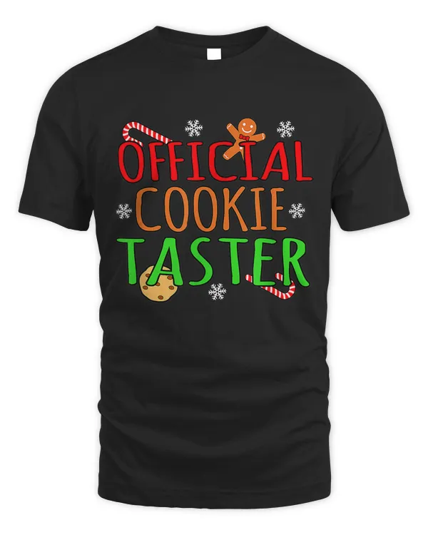 Funny Official Cookie Taster Merry Christmas Santa Gnomes T-shirt