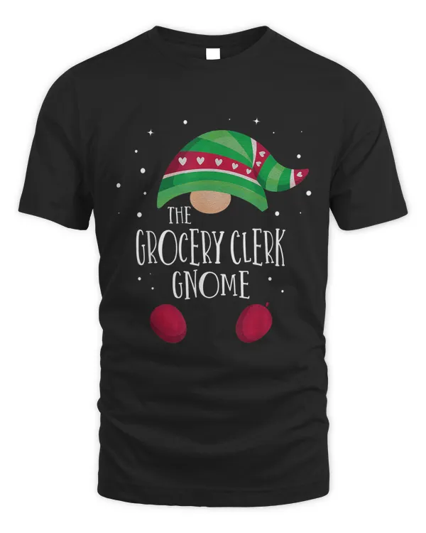 Grocery Clerk Gnome Family Matching Christmas Pajamas T-shirt