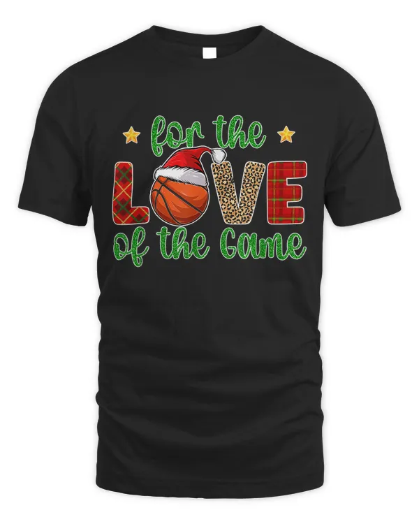 Basketball Christmas Basketball Player Xmas Santa T-shirt