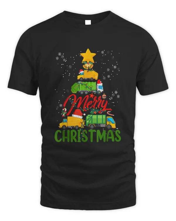 Garbage Truck Christmas Tree Xmas Ornament Funny Christmas T-shirt