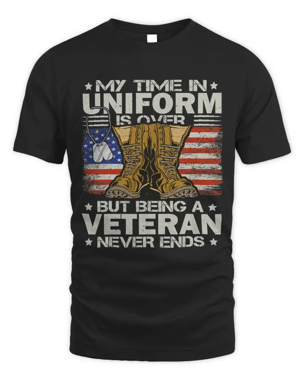 veterans day Us Patriot My time in Uniform is over 142