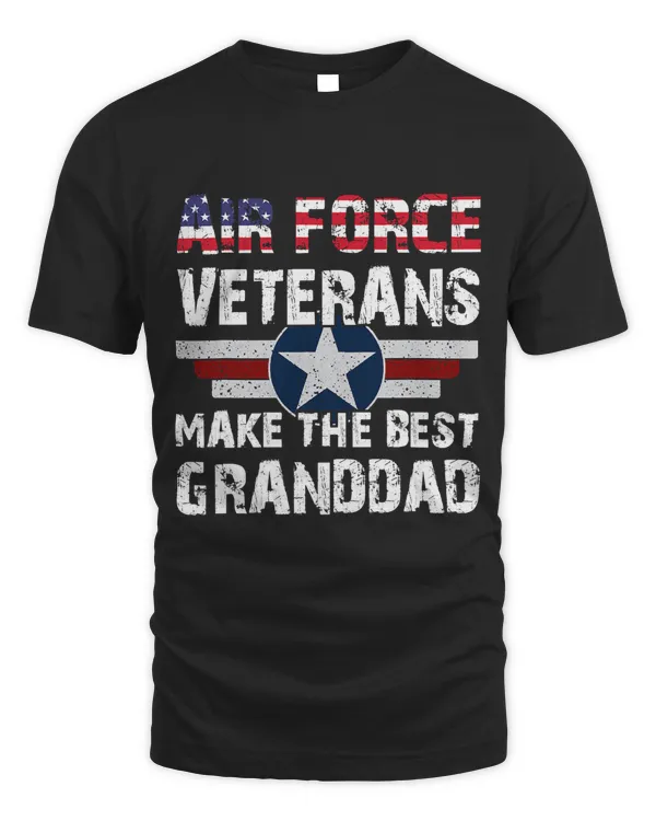 Mens Proud Air Force Veterans Make The Best Granddad US Flag 310