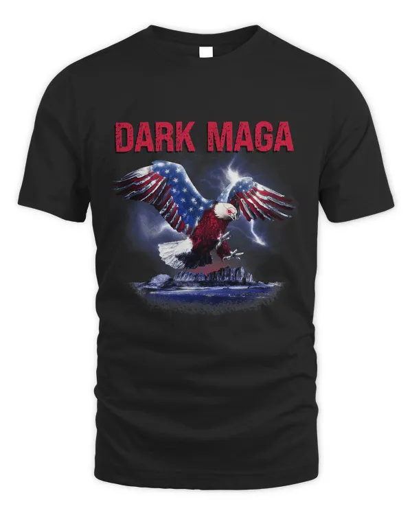 Dark MAGA USA Flag Eagle 2022 2024 GOP Republican Political