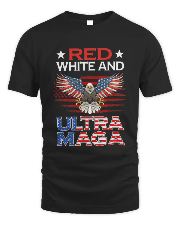 Red White and Ultra Maga 4th of July Funny Political