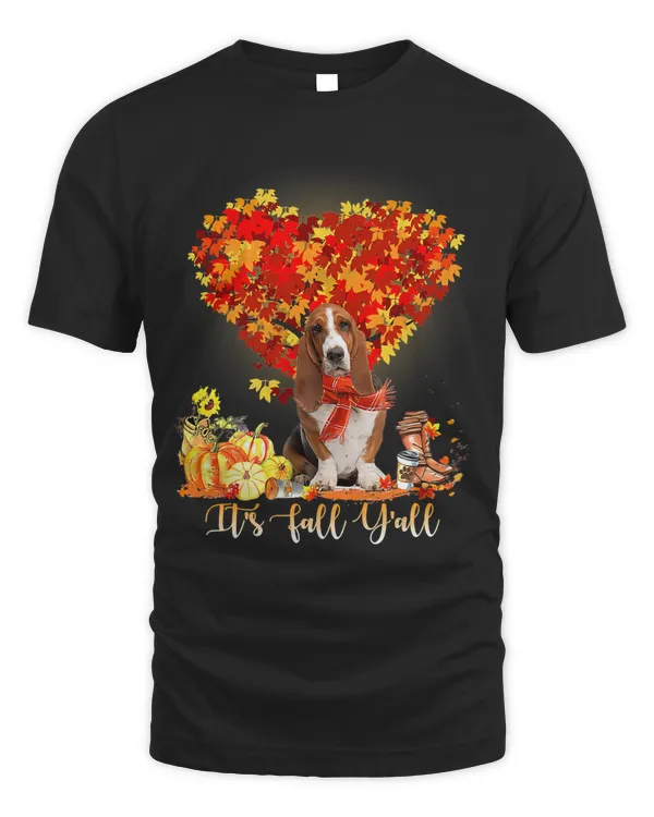 Its Fall Yall Basset Hound Dog Lovers Thanksgiving183