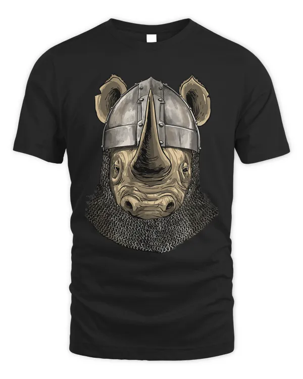 Medieval Rhinoceros Knight Warrior Rhino Safari Animal Lover 24