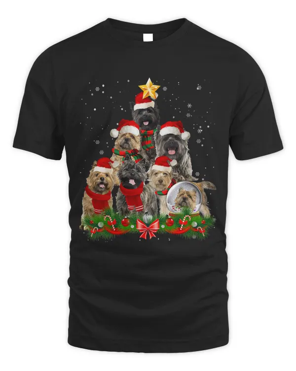 Cairn Terrier Dog Christmas Dog Light Tree Xmas Santa178