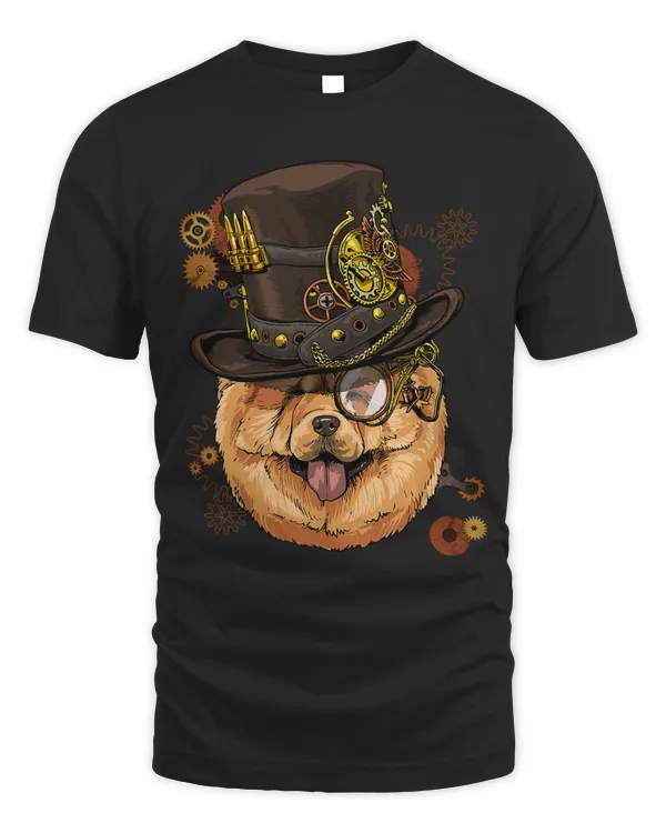 Steampunk Chow Chow Dog Shirt Steampunk Lovers Gift 64