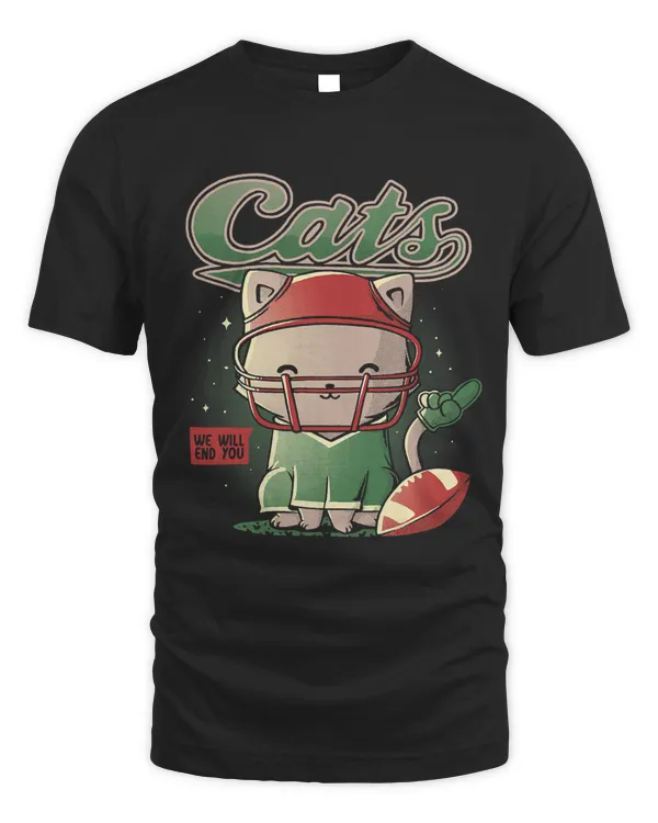 Funny Cat Football Player Kawaii Neko Football Cat478