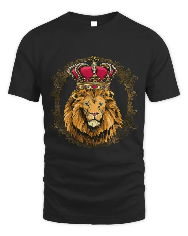 King Lion Wearing CrownQueen Lion Animal 323