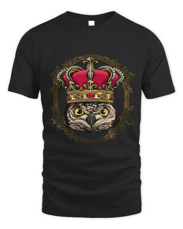 King Owl Wearing CrownQueen Owl Animal 316