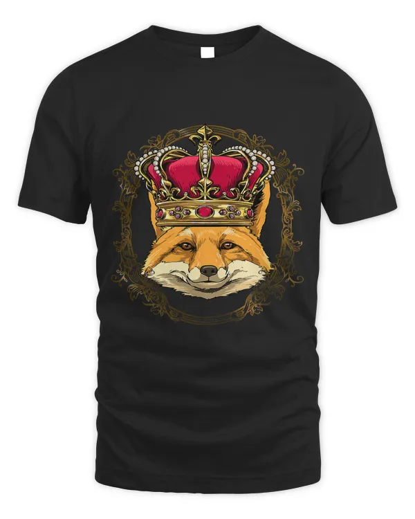 King Fox Wearing CrownQueen Fox Animal 389