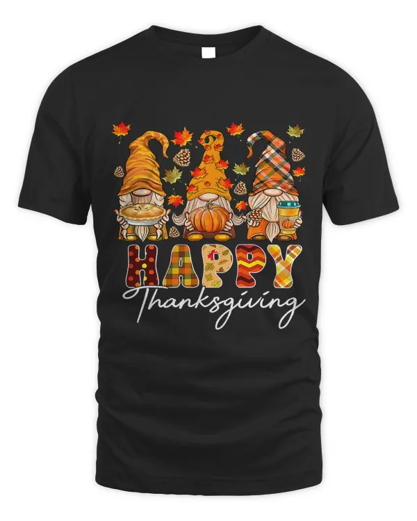 Three Gnomes Pumpkin Fall Season Autumn Happy Thanksgiving 1