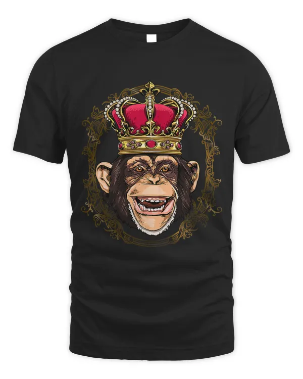 King Monkey Wearing CrownQueen Monkey Animal 327