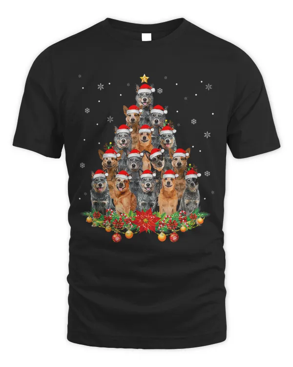 Australian Cattle Dogs Tree Christmas Sweater Xmas Pet Dog244