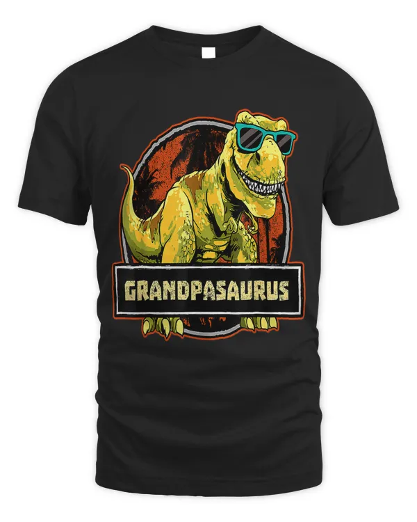 Grandpasaurus T shirt T rex Grandpa Saurus Dinosaur Granddad 388