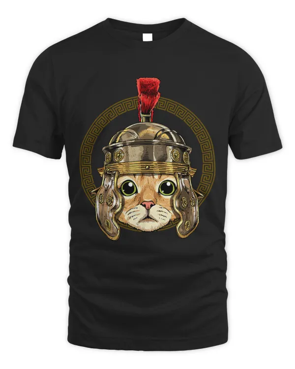 Cat in Roman Helmet Centurion Legionnaire Cat Lover 241