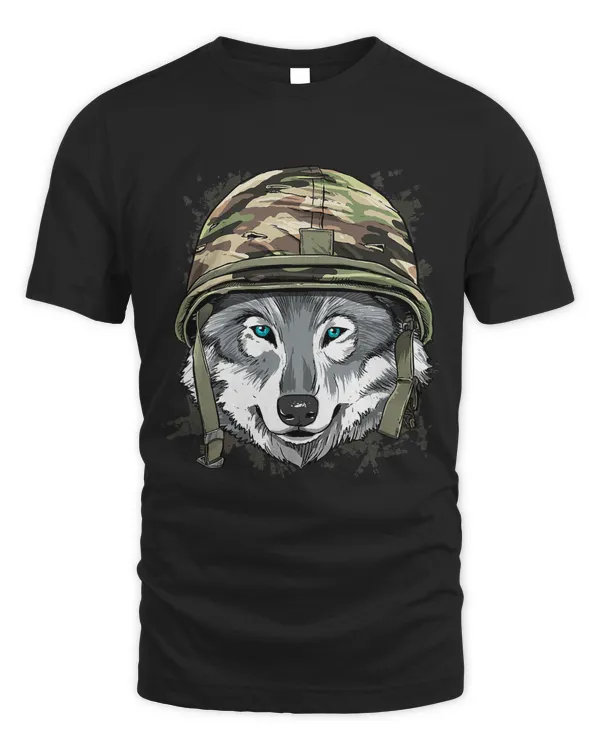 Wolf Soldier Veteran Army Wolf Forest Animal Lover 616