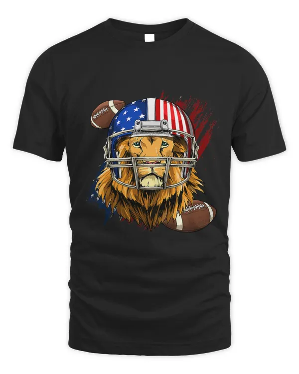 Lion American Football Lion Lovers USA Flag 135