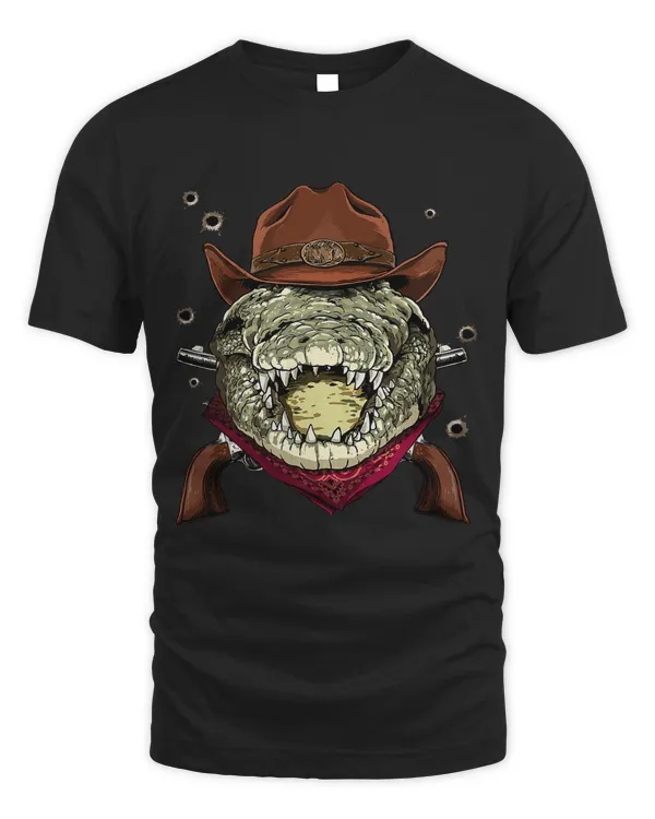 Cowboy Crocodile Western Rodeo Cowboy Hat and Bandana 145