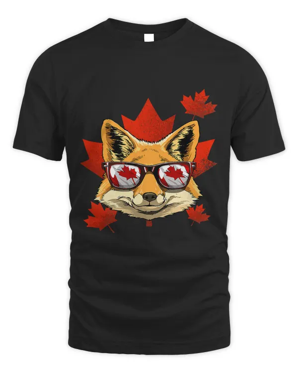 Canadian Fox Maple Leaf Patriotic Canada Flag 6