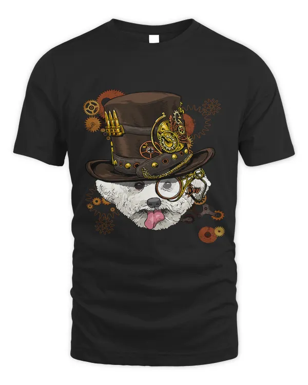 Steampunk Bichon Frise Dog Shirt Steampunk Lovers Gift 74
