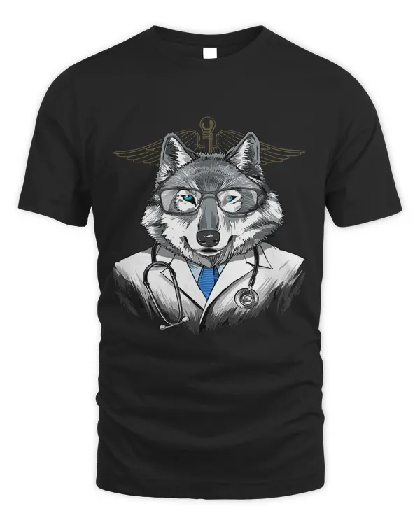 Doctor Wolf Surgeon Physician Dr MD Wild Animal Wolf Lover 176