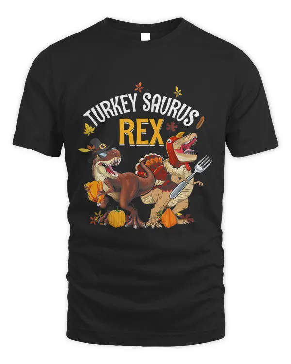Dinosaur Thanksgiving Boys Turkey Saurus T rex Pilgrim