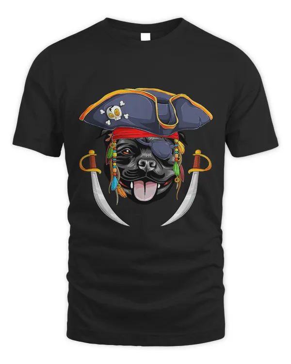 Staffordshire Bull Terrier Pirate Funny Staffy 1
