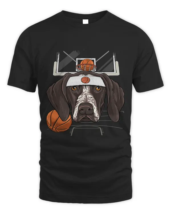 German Shorthaired Pointer Basketball Player Dog 398