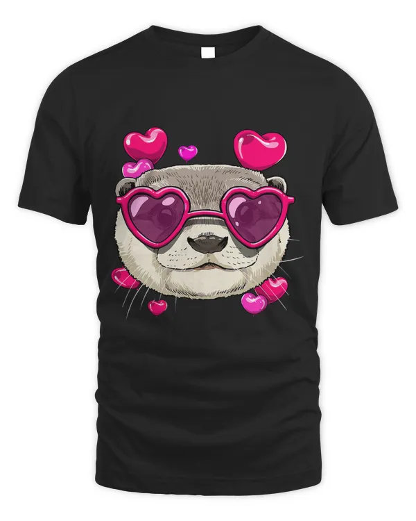 Valentines Day Sea Otter Heart Couples Love Day Otter Lover81
