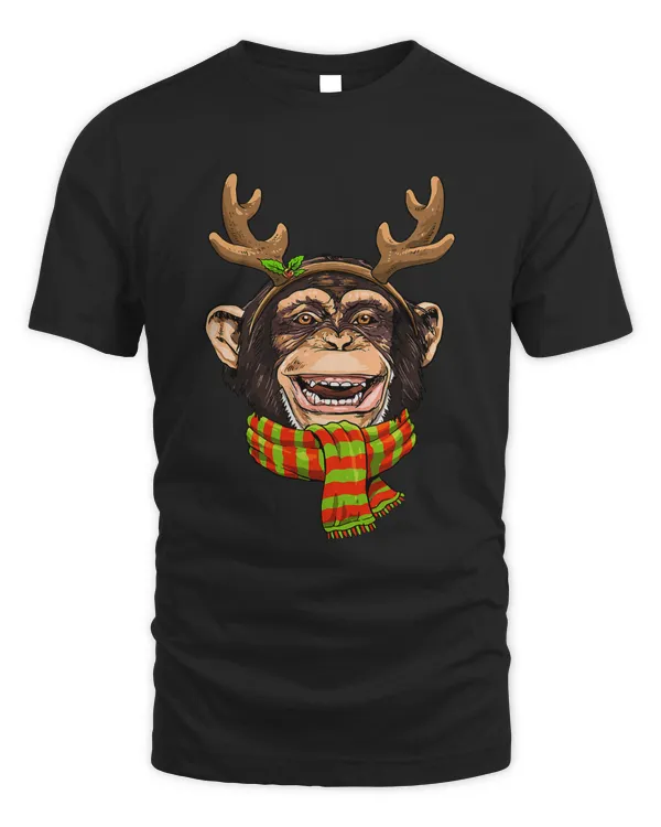 Christmas Monkey Santa Clause Reindeer Xmas Monkey Lover212