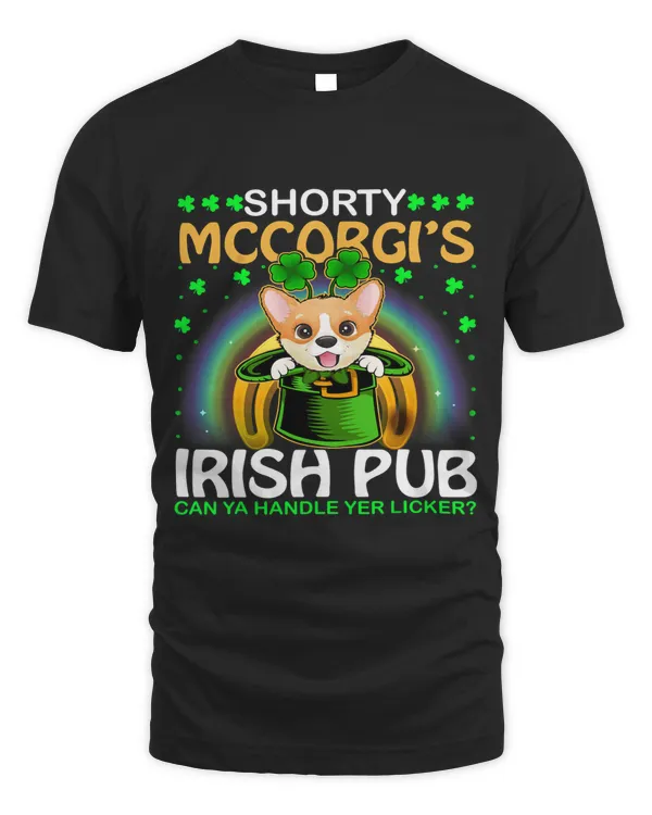 Shorty McCorgi Irish Pub Leprechaun Corgi St. Patricks Day 389