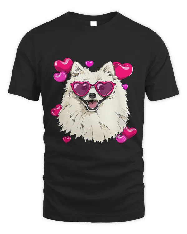 Valentines Day American Eskimo Heart Couples Puppy Dog Lover176