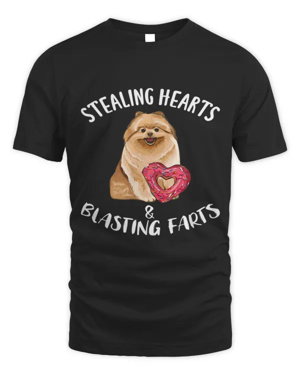 Stealing Hearts Blasting Farts Pomeranian Valentines Day 137