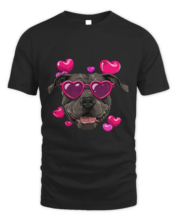 Valentines Day American Pit Bull Terrier Heart Couples Dog228