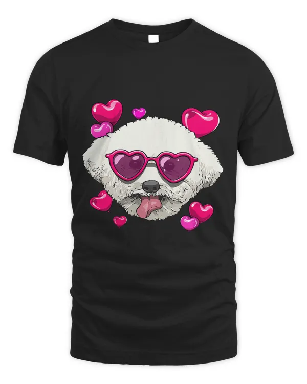 Valentines Day Bichon Frise Heart Couples Love Day Dog Lover77